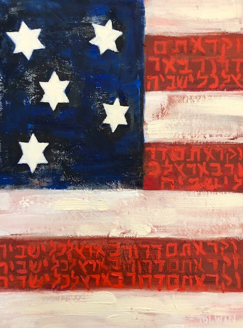 american flag with jewish stars